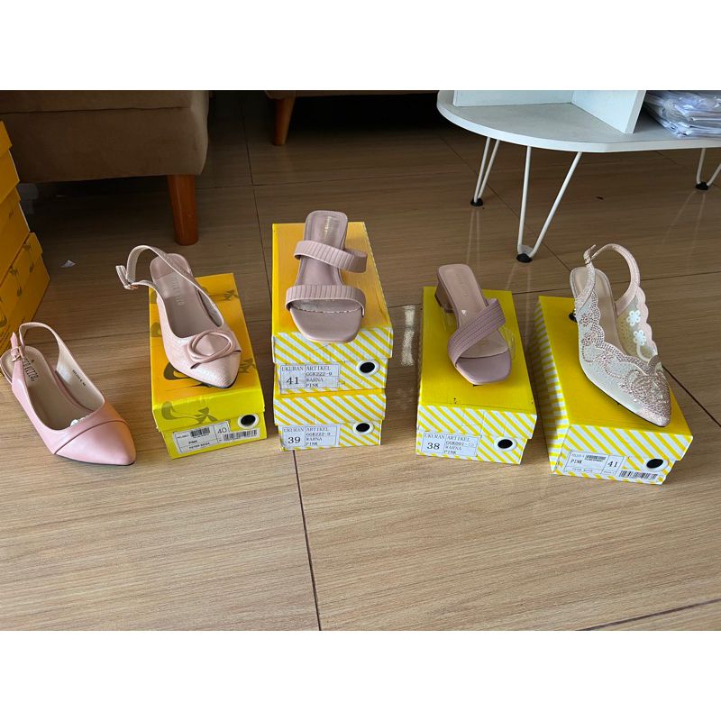 SANDAL SLOP HEELS MERK PETER KEIZA ORIGINAL