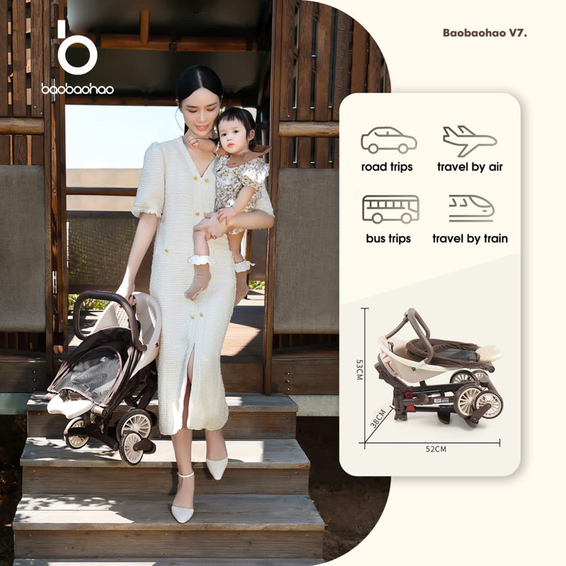 Makassar - BAOBAOHAO MAGIC STROLLER BABY V7 BISA BERPUTAR 360°