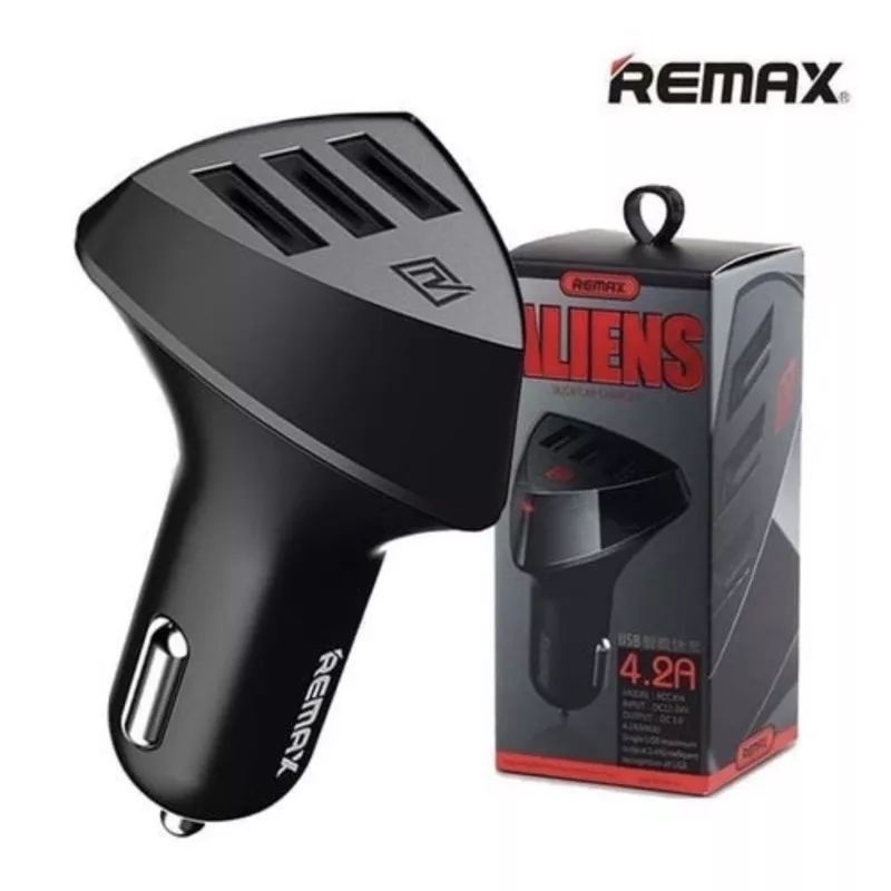 Saver Car Charger Mobil Output 3 USB Alien RCC304 Series Port Fast Charging 4.2A Charge Casan Mobil