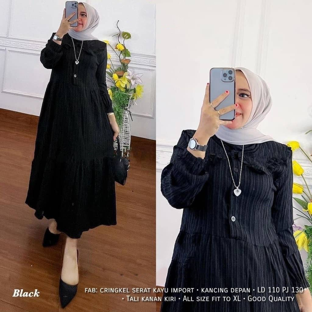 Gamis Neora Matt Ladycrush Busui Kancing Depan