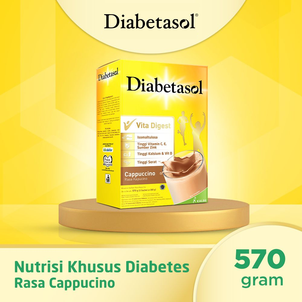 

Diabetasol 570g - Susu Nutrisi Untuk Diabetes