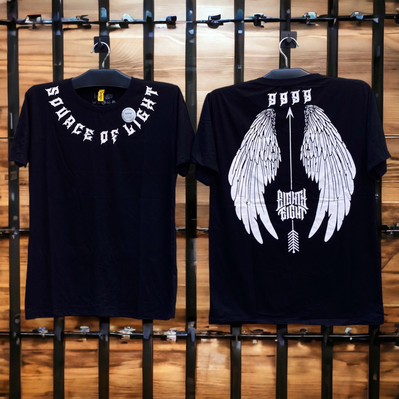 kaos distro oblong angel sayap wings sablon leher