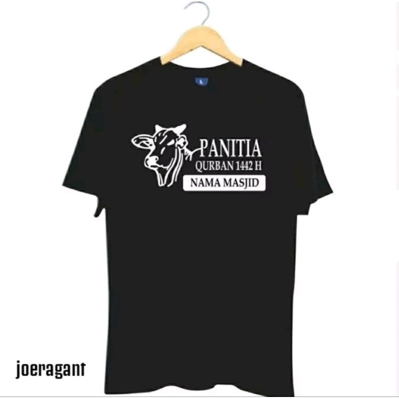 Baju Kaos Panitia Qurban Motif Sapi/ Kaos Pria