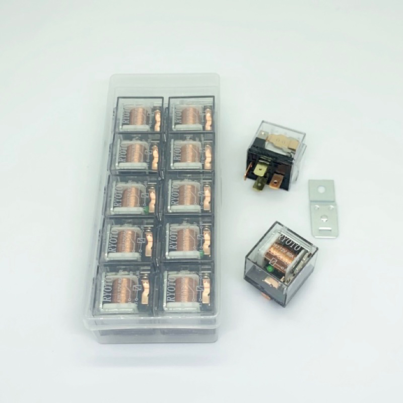 RELAY TRANSPARAN 4 KAKI 12 VOLT UNTUK KLAKSON LAMPU ALARM RELAY UNIVERSAL