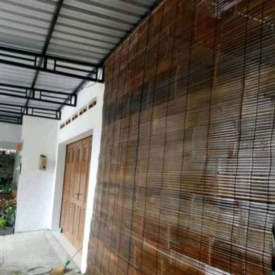 Tirai Bambu T 1M x L 1.5M - Tirai Kulit Bambu Gulung - Kerai Bambu - Krey Bambu - Krei Bambu - Wide 