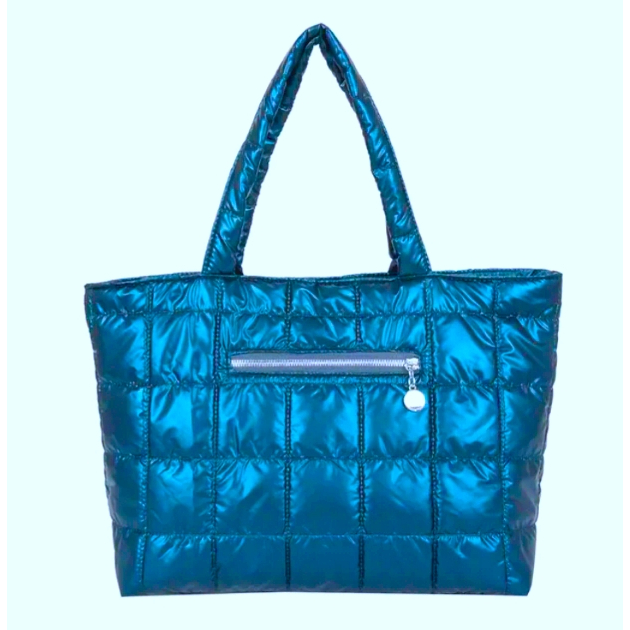 uniQue.id - Puffy Bag SHIMMER Tote Bag Bubble Resleting Big Size Shoulder Bag Parasut Glossy Suport Laptop Up To 15inc