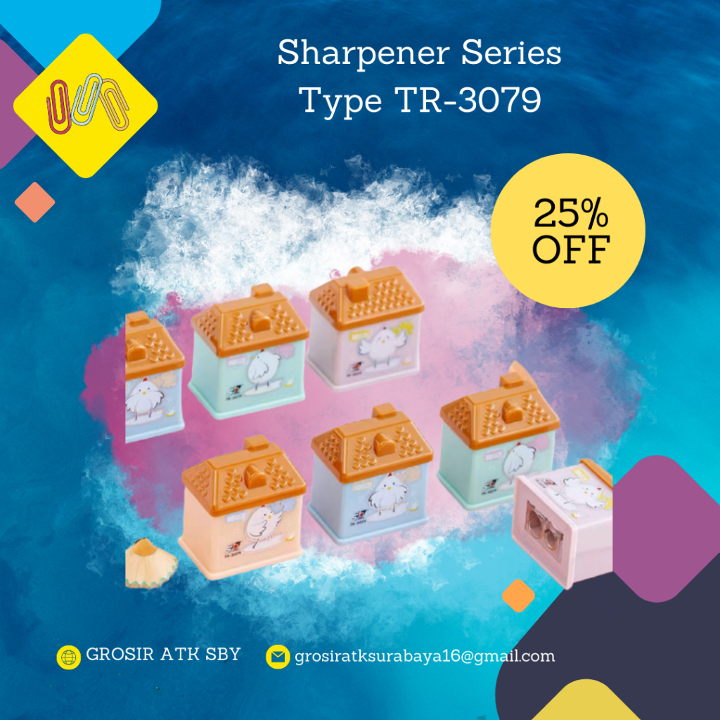 

Sharpener / Rautan / Ongotan / Peruncing Pensil / Serutan Pensil Type TR - 3079