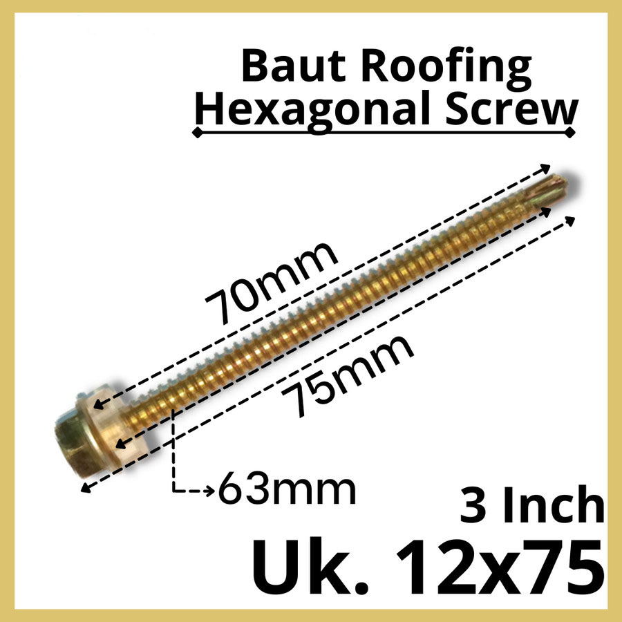 BAUT ROOFING perbungkus isi 200 pcs | SEKRUP BAJA RINGAN | BAUT RUMPING