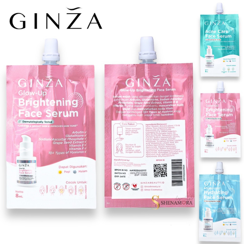 Ginza Face Serum Sachet 8ml