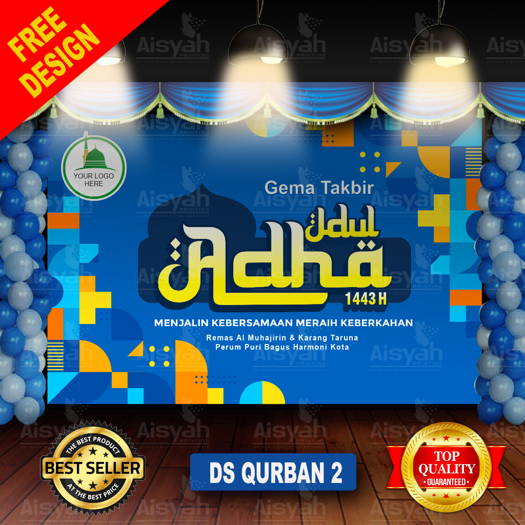 

Banner 3x2 meter BACKDROP IDUL ADHA (FREE DESAIN TEMPLATE)