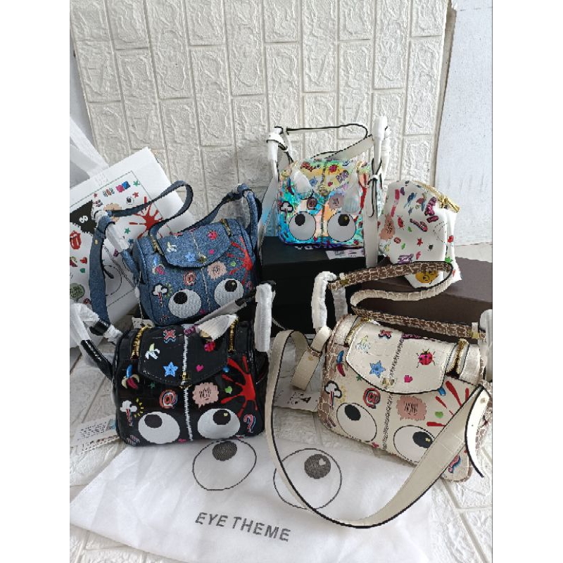 READY tas fashion Lindi eye theme selempang dan shoulder bag free papaerbag