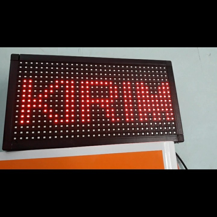 lampu led running text  outdoor 32 x 16