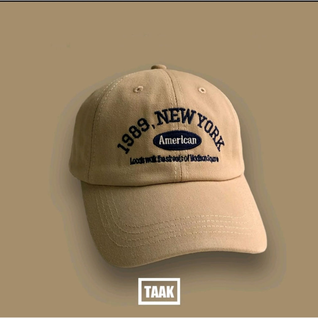 PROMO!!! Topi Pria Distro Ori Keren 2022 Logo 1989 New York American Cap Brooklyn Termurah Bisa COD - belanja21