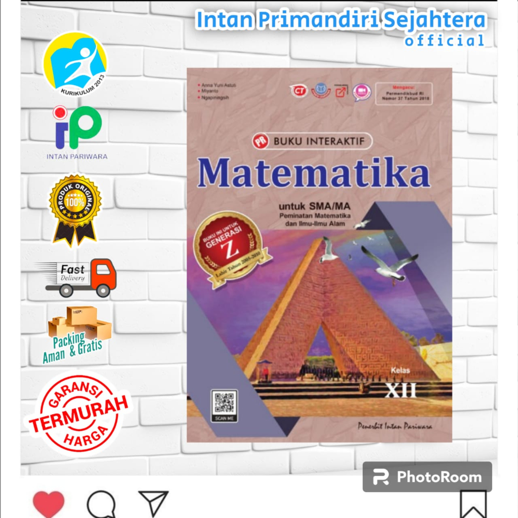 PROMO  BUKU PR INTERAKTIF SMA/MA : MATEMATIKA PEMINATAN KELAS 12 Semester 1 & 2  terbaru 2023/2024 I