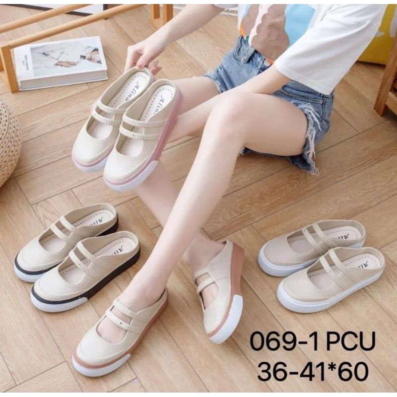 Sepatu Sandal Wanita Casual KIKER Bustong Sandal Jellyshoes