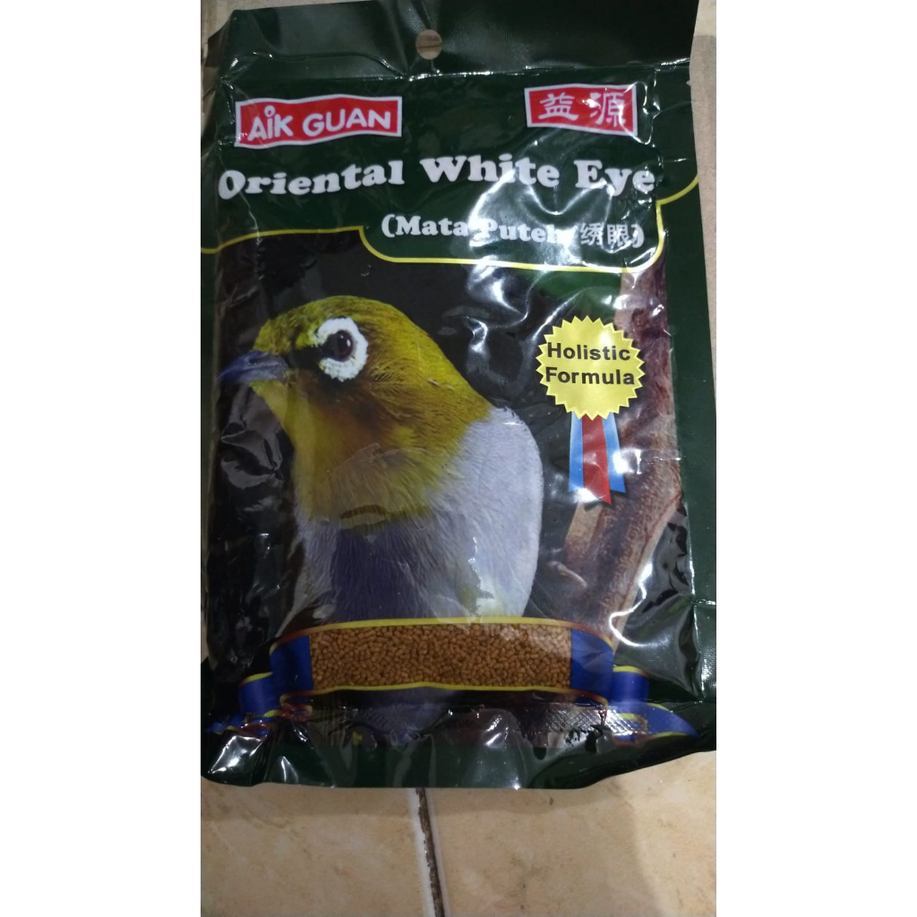 AIK GUAN ORIENTAL 250gramWHITE EYE VOER IMPORT UNTUK PLECI