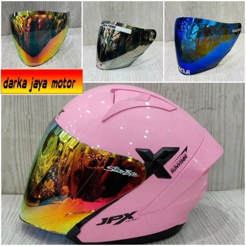 VISOR IRIDIUM JPX NOVA X NORISK VISOR NORISK JPX NOVAX KACA HELM JPX NOVA