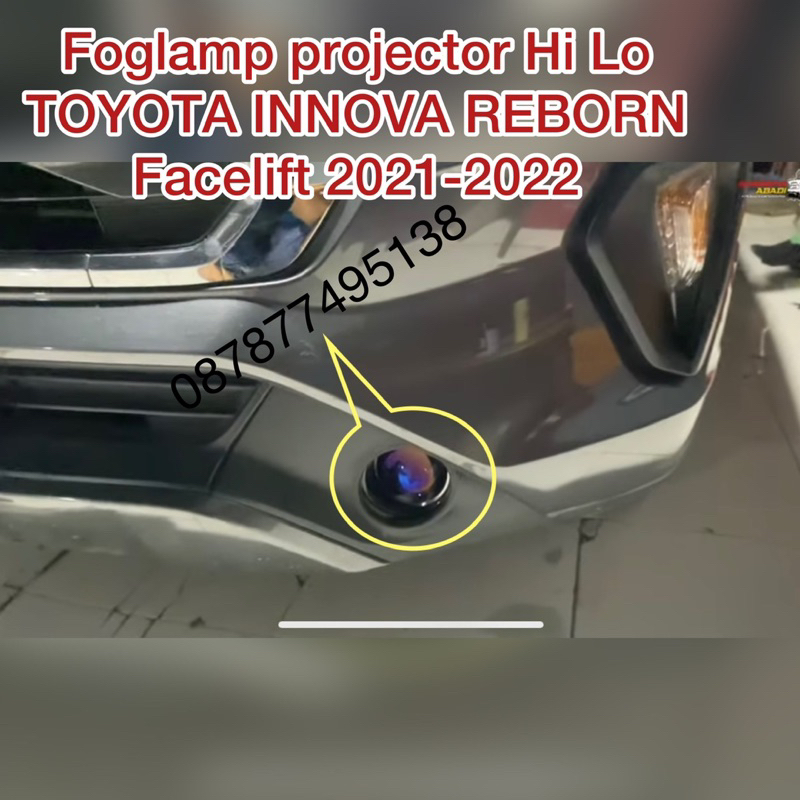 Fog lamp projector pnp Toyota Innova Reborn facelift 2021-2022 Bi Led Hi Lo