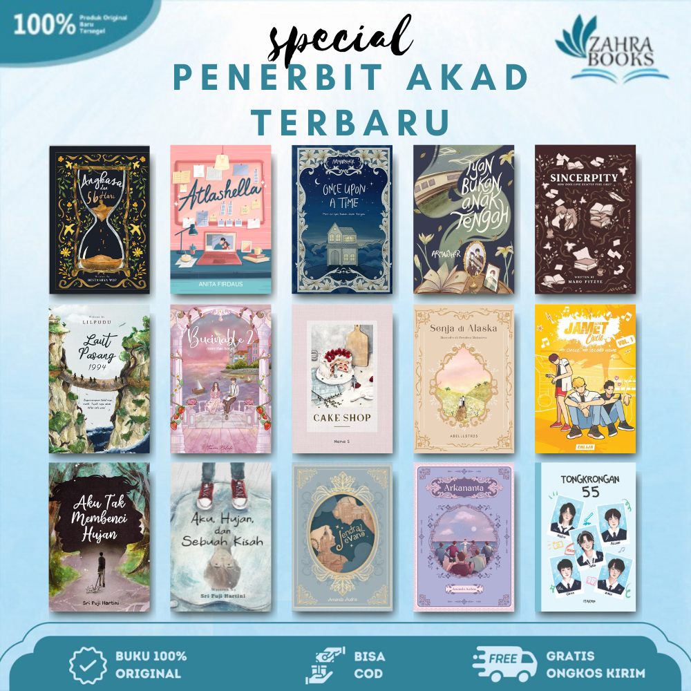 NOVEL BESTSELLER TERBARU DARI PENERBIT AKAD - ANGKASA DAN 56 HARI, 4 MASA 1 MIMPI, IYAN BUKAN ANAK
