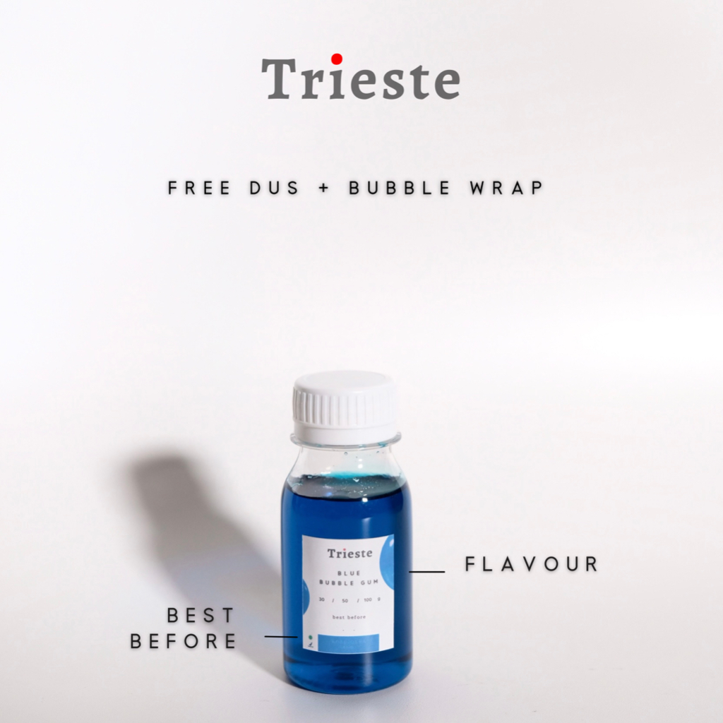 Trieste Blue Bubble Gum Syrup Repack [30, 50, 100] g
