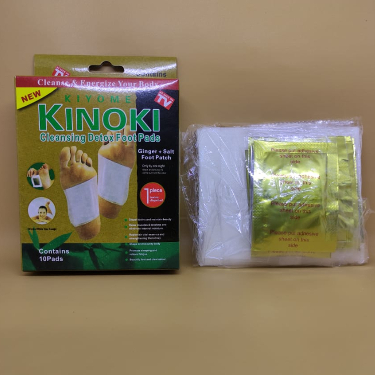 kinoki detox kaki gold asli 100% original 1 box isi 10 sachet