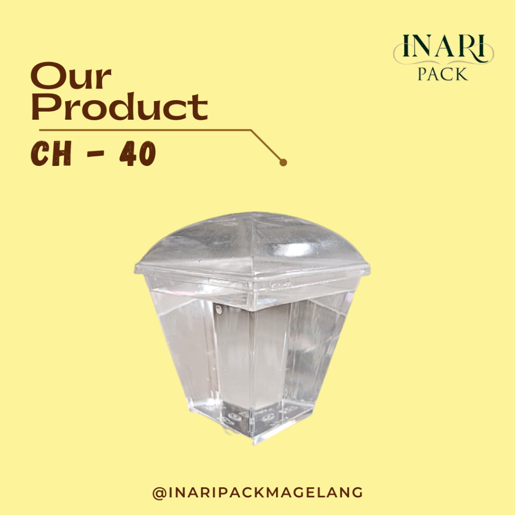 JELLY CUP CH40 BENING + TUTUP I DESSERT CUP + LID I CUP PUDDING MURAH