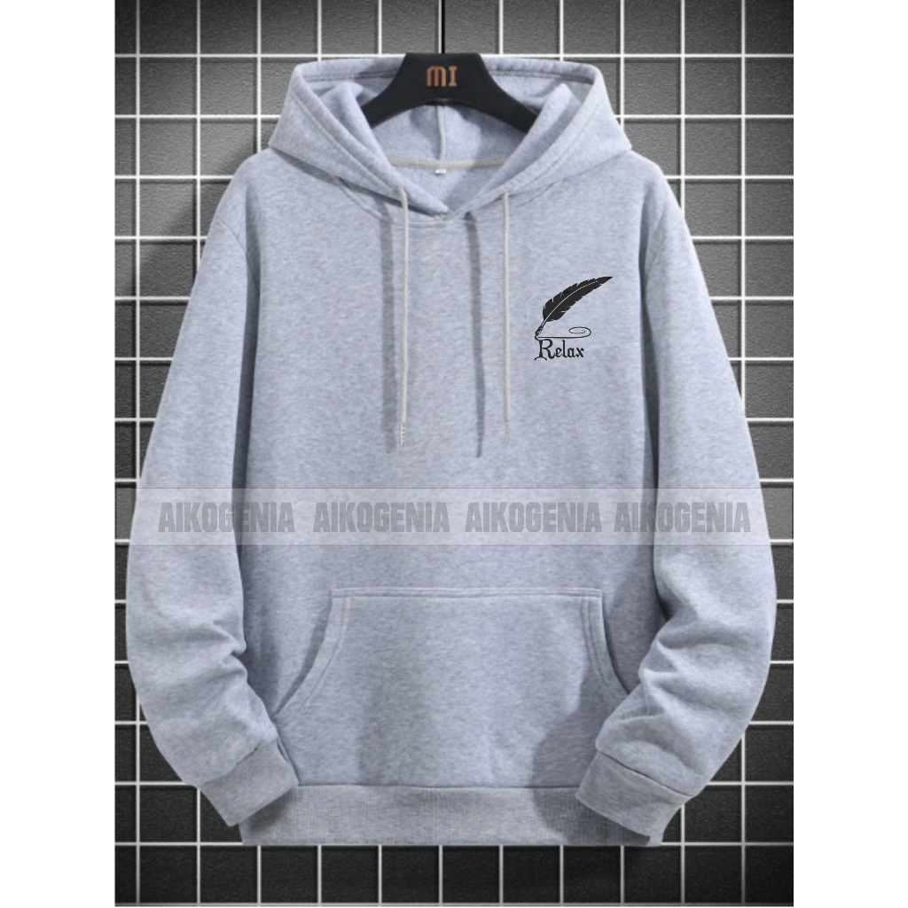 Sweater hoodie pria RELAX terbaru / hoodie pria kekinian kwalitas distro