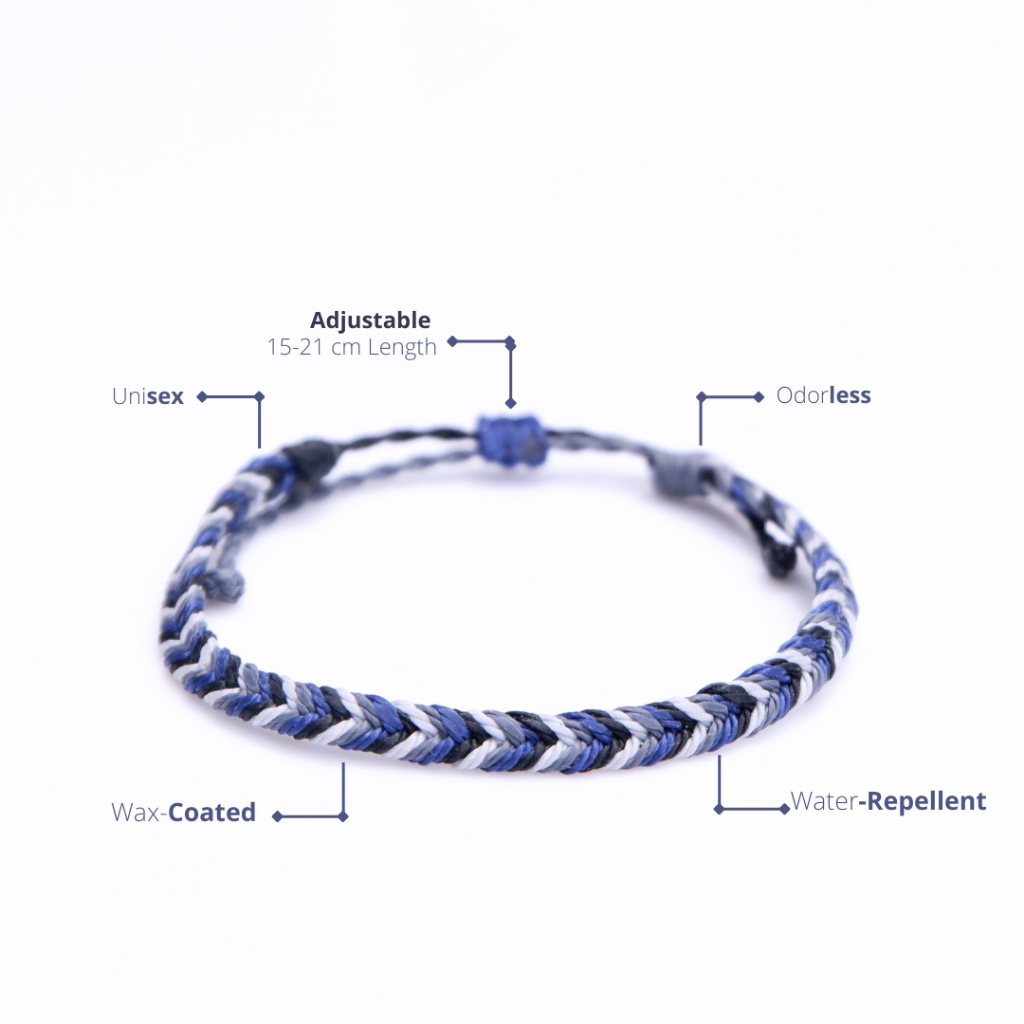 Musha Water-Repellent Bracelet - Novemberrain | Gelang Tali Gelang Pria Gelang Wanita