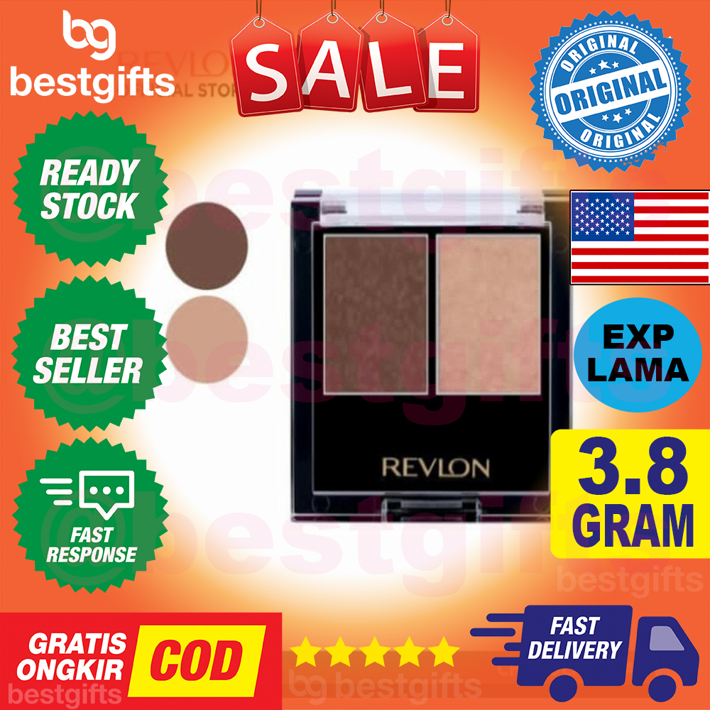 REVLON WET DRY SHADOW EYESHADOW DUO WARNA INTENS DAN TAHAN LAMA 3.8 GRAM - MIDNIGHT BLUSH