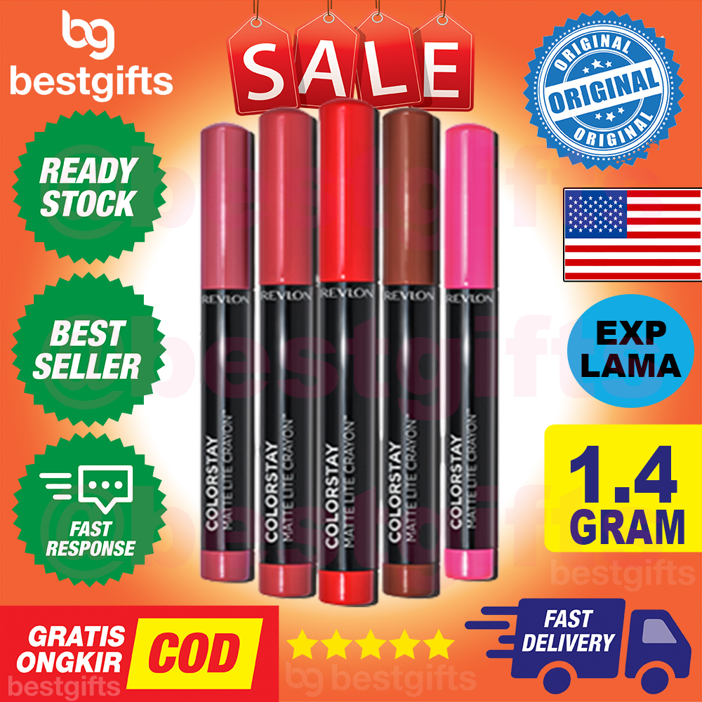 REVLON COLORSTAY MATTE LITE CRAYON FULL - COVERAGE MATTE LIP COLOR CRAYON 1.4 GRAM - 006 LIFT OFF