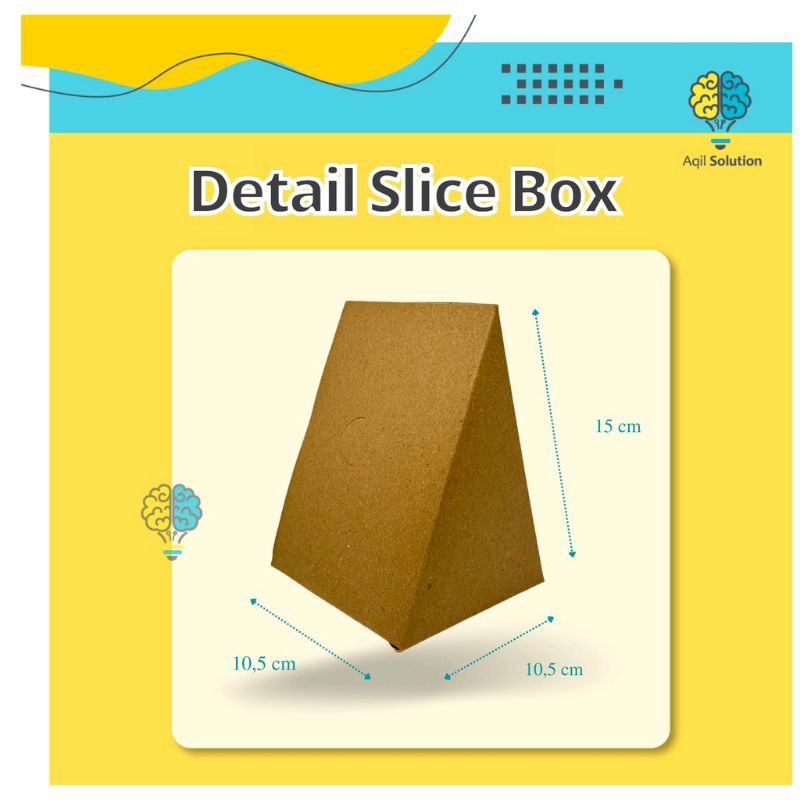 (20 pcs) Dus Slice Cake / Kotak Slice Cake / kemasan kue iris