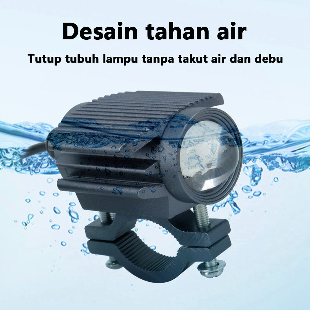 Dijamin super terang TERANG lampu tembak laser LED D3 mini 2 warna high low putih kuning waterproof 32W