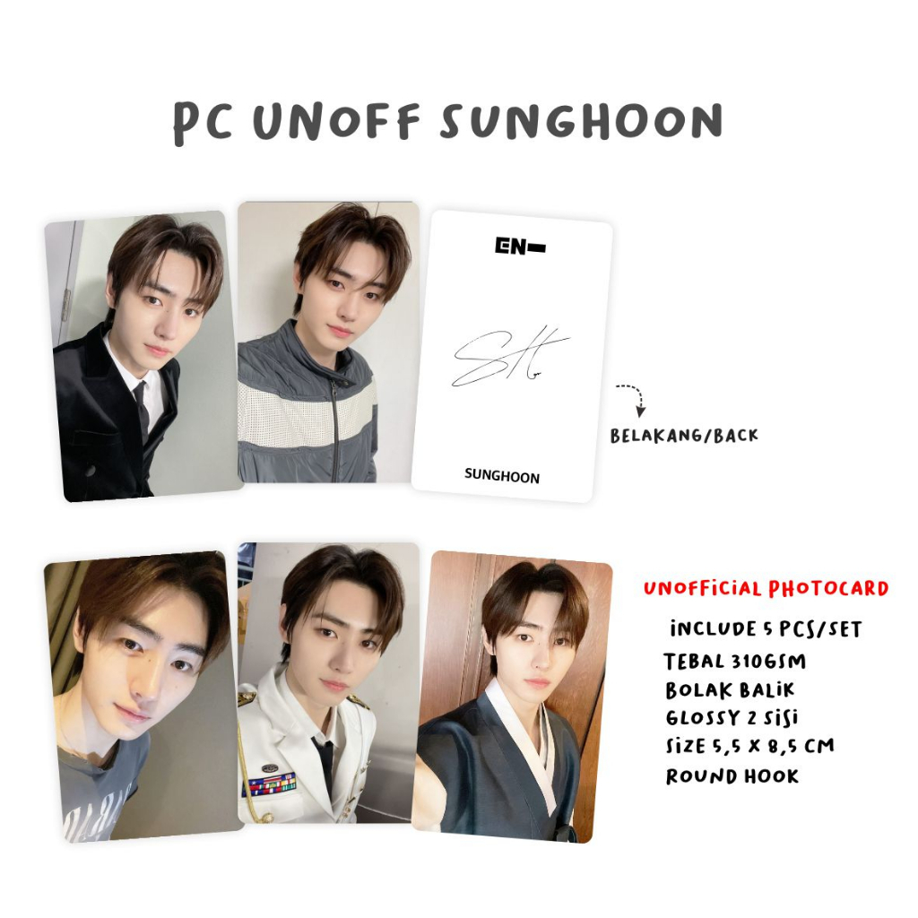 [2 SISI] Photocard Enhypen Selca Unofficial