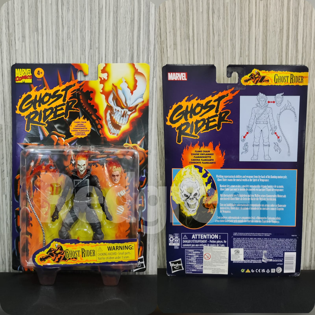 Marvel Legends Comic Retro Ghost Rider Jhonny Blaze hasbro action figure