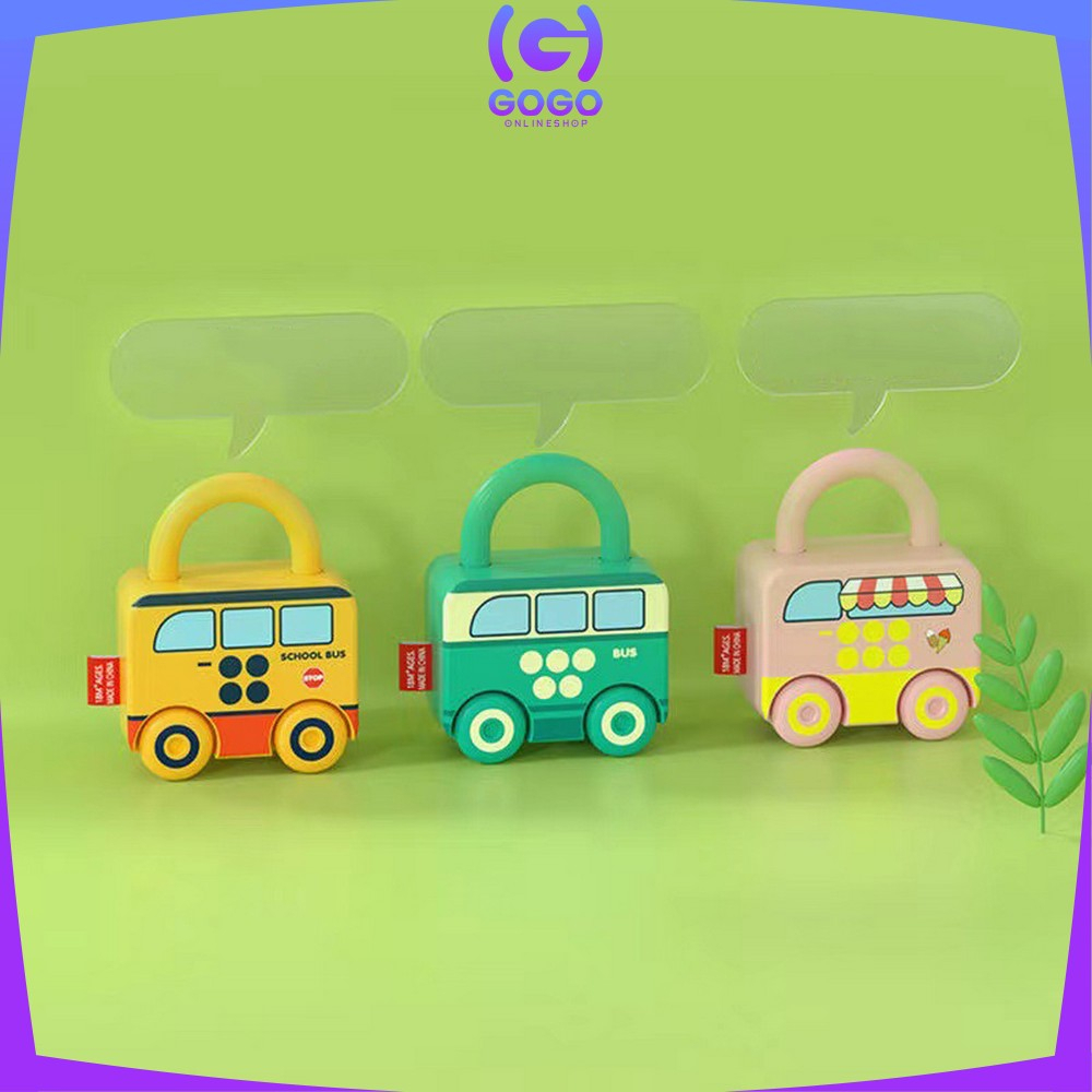 GOGO-M318 Mainan Puzzle Key Set Anak Mainan Kunci Gembok Motif Transportasi / Mainan Edukasi Anak Puzzle Matching Lock / Key Lock Car Kids Import