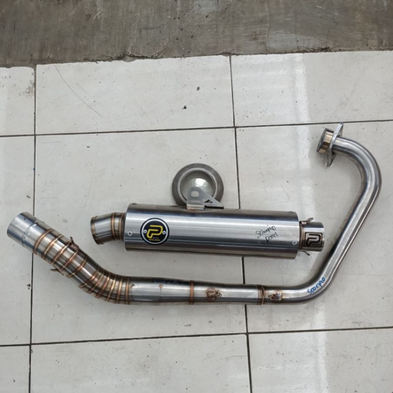 Knalpot Scorpio 225cc 250cc Harian Touring Pekajaman Muffler