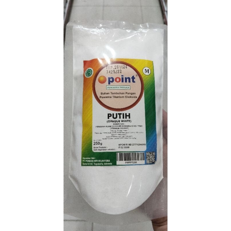 

PUTIH DAN SODIUM MERK POINT 250GR