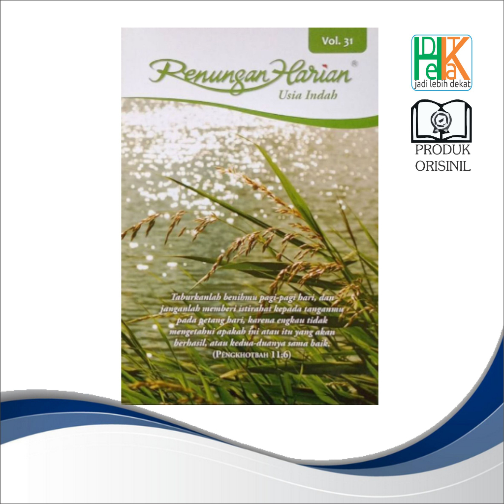 Renungan Harian Usia Indah, Renungan Harian Lansia, Huruf Besar, Volume 31 - 40