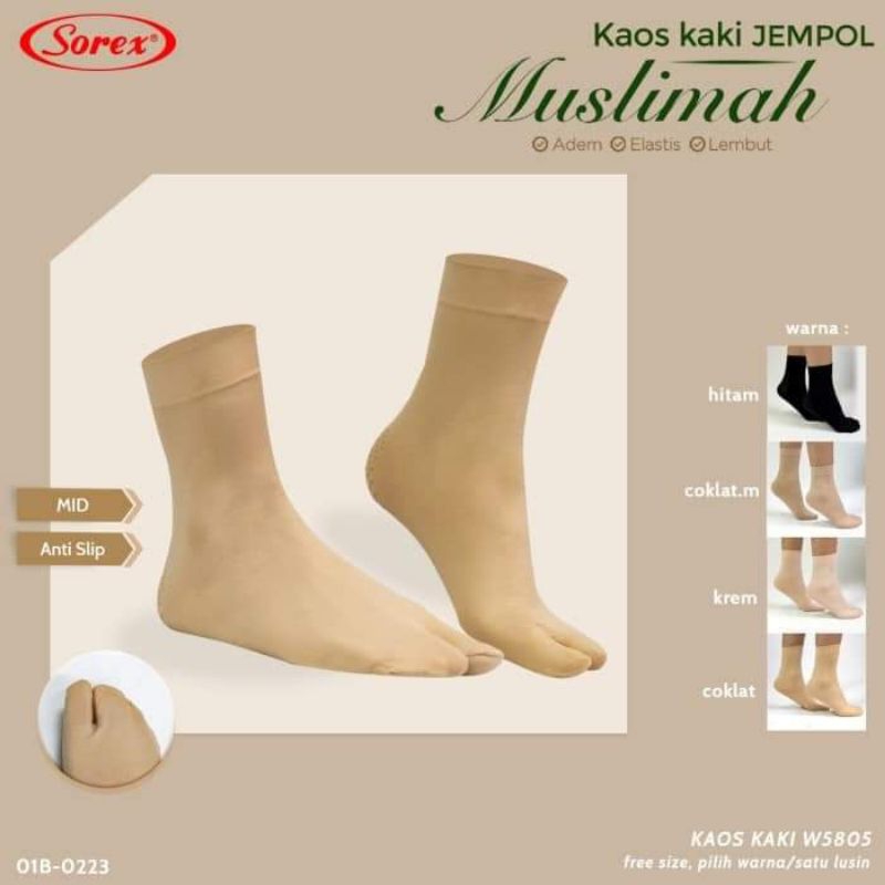 Kaos Kaki Muslimah Sorex W5805 MEDIUM