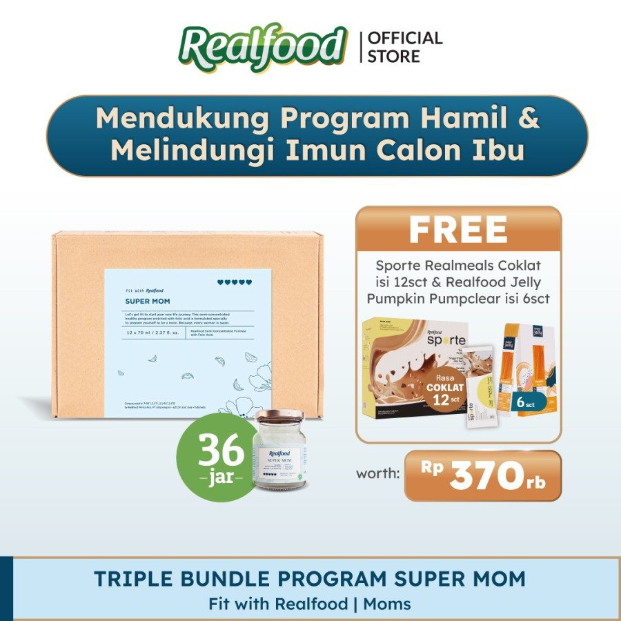 

Realfood Super Mom Triple Bundle Free Gift