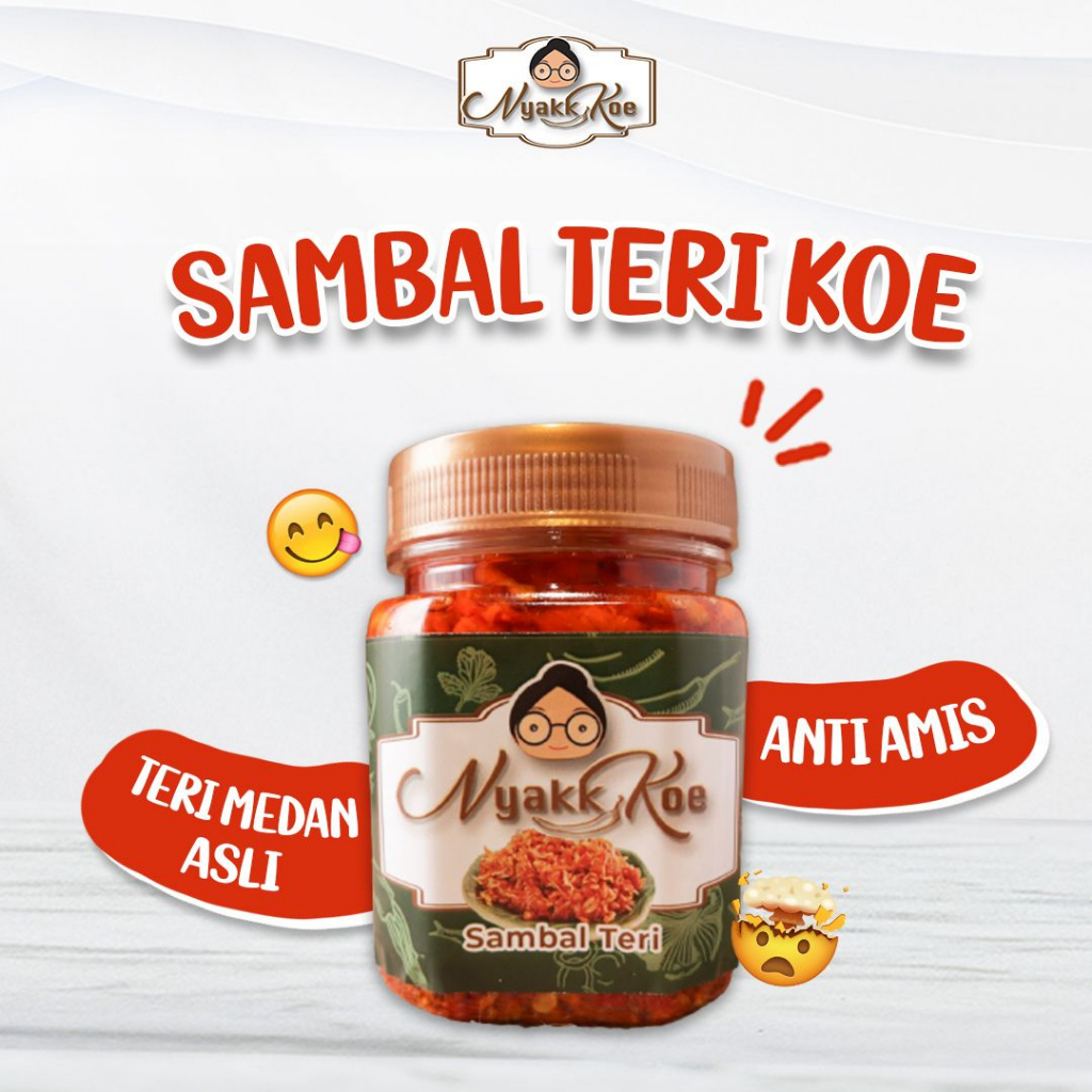 

Sambal Teri Nyakk Koe 150gr Pedas Gurih Nikmat