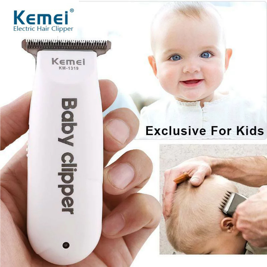 Clipper Cukur Rambut Bayi dan Anak Cas USB - Kemei KM-1319. Alat Cukur Bayi & Anak.