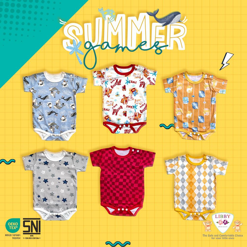 LIBBY JUMPER SEGITIGA MOTIF BABY COLLECTION/SUMMER GAMES/THE TERRACE STORY - JUMPER BAYI MURAH