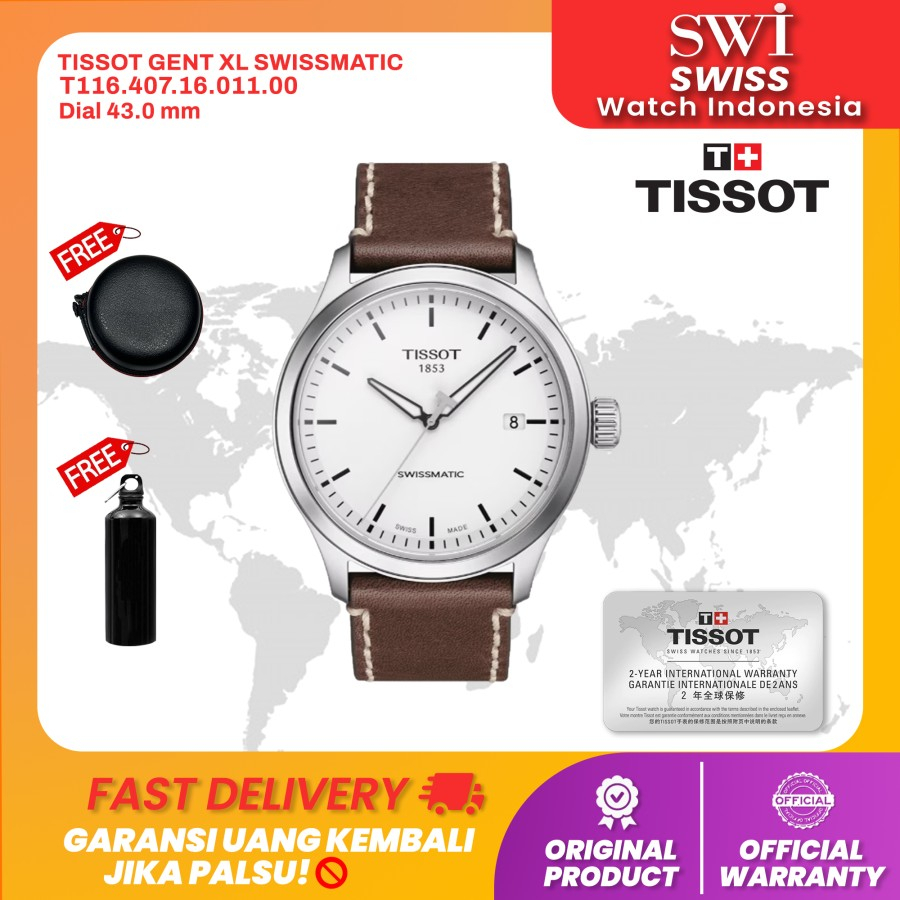 Jam Tangan Pria Tissot Gent XL Swissmatic T116.407.16.011.00