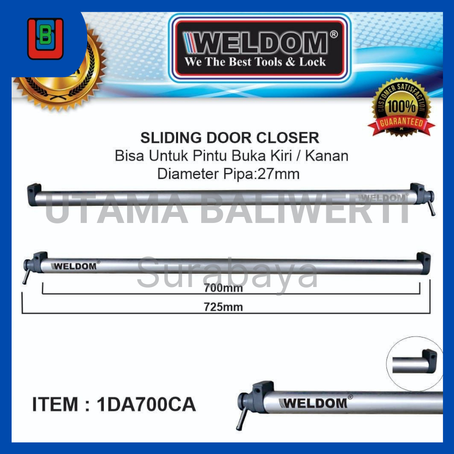 Door Closer Sliding Rel Penutup Pintu Geser Otomatis - Weldom