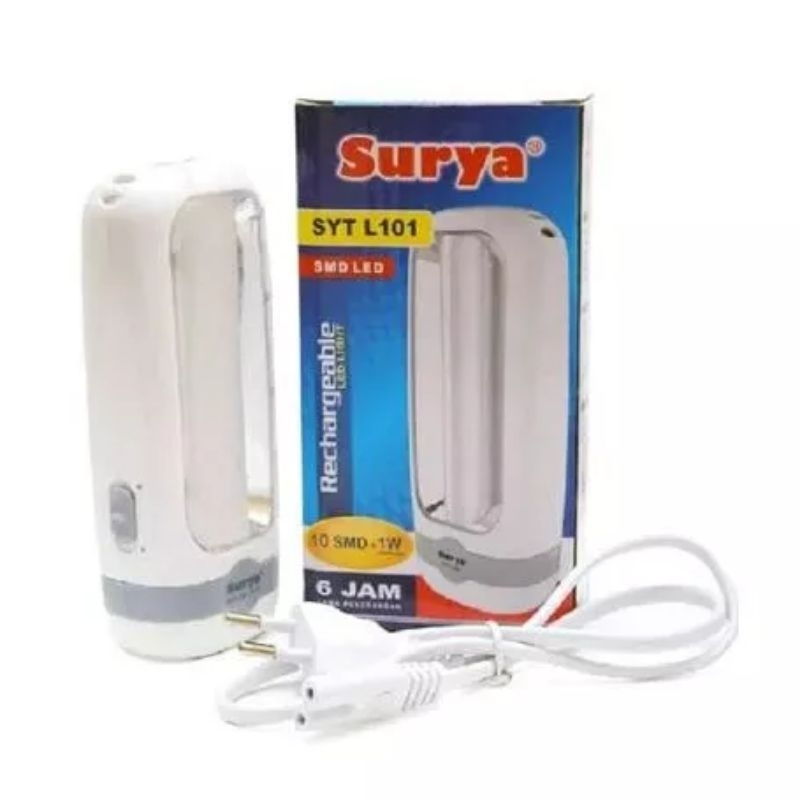 US386 Senter / Lampu Darurat Surya SYT L101 Emergency Lamp LED 10 SMD Putih Darurat By Toko Haji Usman