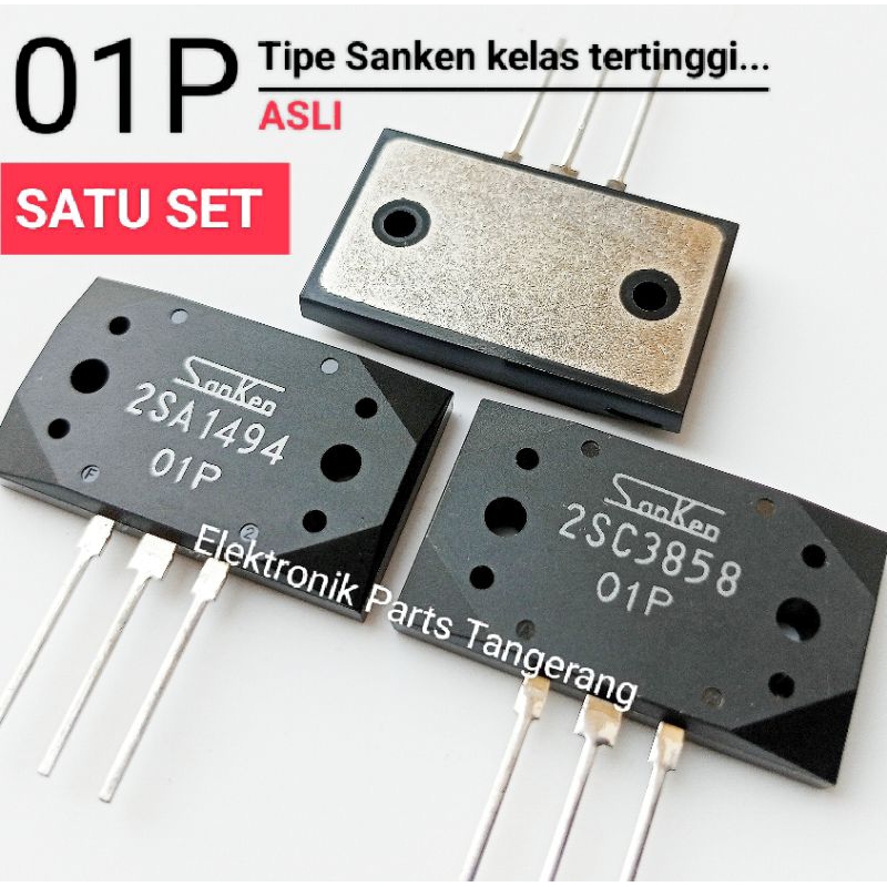 TRANSISTOR SANKEN ORIGINAL JAPAN 2SA1494 2SC3858 (SATU SET) SANKEN ASLI 2SA1494 SANKEN ASLI 2SC3858 