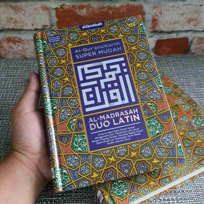 Al quran Al Madrasah DUO LATIN Ukuran A5 Mushaf Terjemahan Perkata Tajwid Al quran Alqosbah Promo Mu