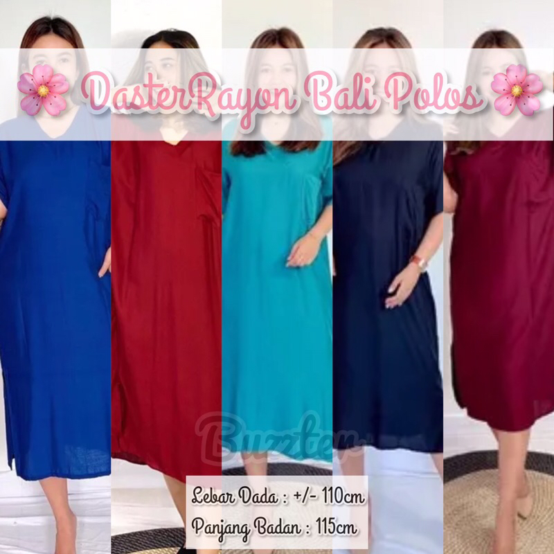 Dress Rayon Bali Polos