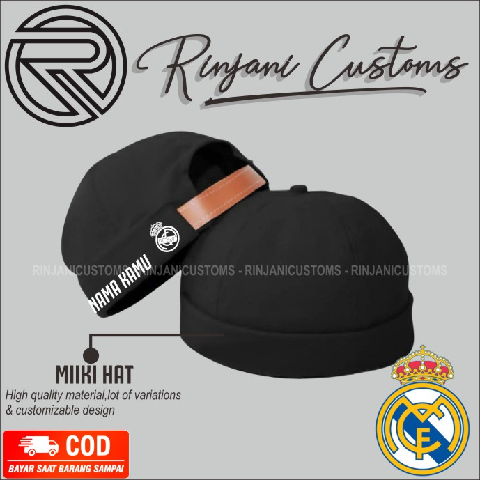 TOPI MIKI BOLA REAL MADRID - TOPI MIKI PECI KOPIAH MADRIDISTA - TOPI MIKI BOLA